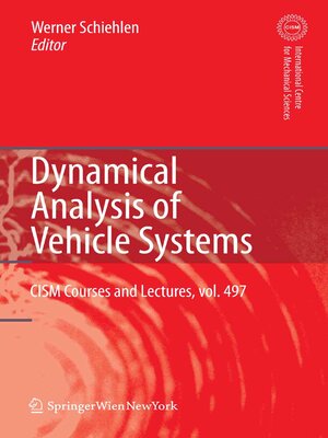 cover image of Dynamical Analysis of Vehicle Systems